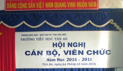 Hội nghị cán bộ, viên chức năm học 2015-2016 của trường TH Tân An