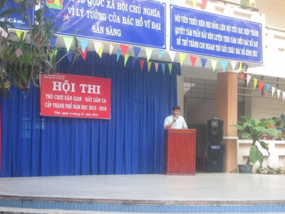Tiểu học Tân An tham gia Hội thi trò chơi dân gian cấp Thành phố năm học 2015-2016.