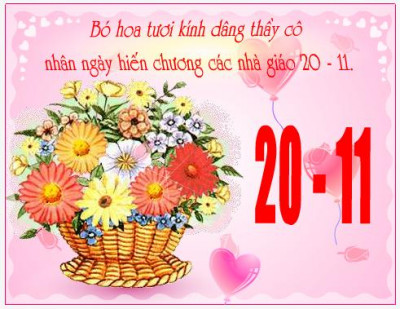 Chào mừng ngày nhà giáo Việt nam 20 -11-2017