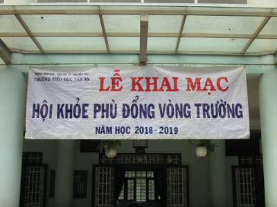 Trường tiểu học Tân An tổ chức Hội khỏe phù đổng vòng trường năm học 2018-2019