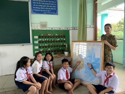 Trường Tiểu học Tân An triển khai thực hiện Cuộc vận động "Tự hào một dải non sông"