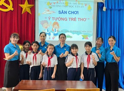 Học sinh trường Tiểu học Tân An tham gia "Sân chơi ý tưởng trẻ thơ"