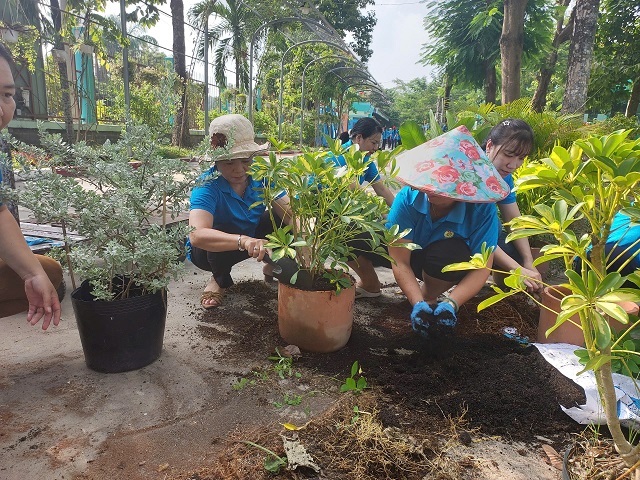 Trường Tiểu học Tân An tổ chức Lễ phát động trồng cây kỷ niệm 135 ngày sinh của Bác (19/5/1890 - 19/5/2025)